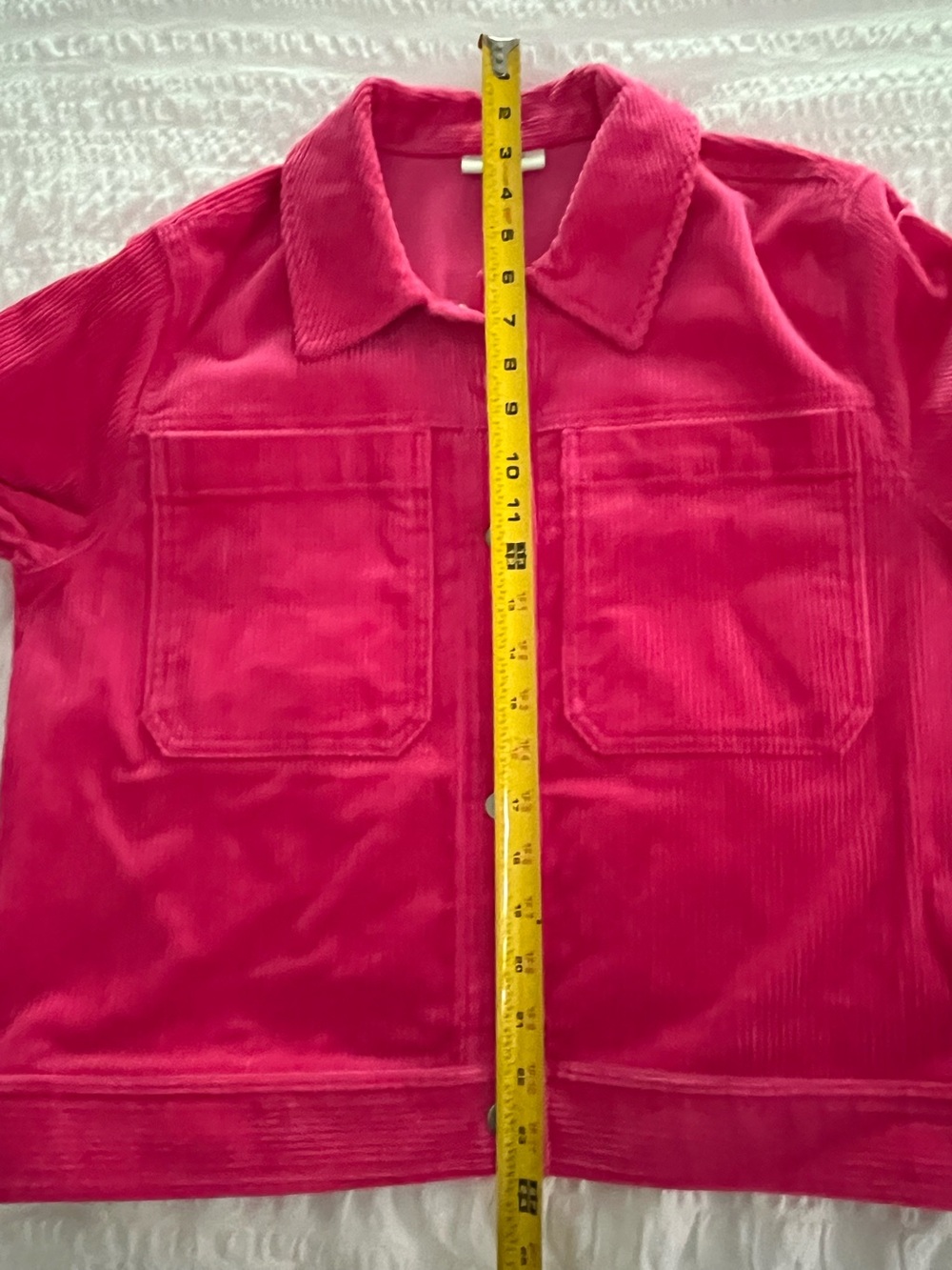 Corduroy Jacket Bright Pink - Picture 5 of 9